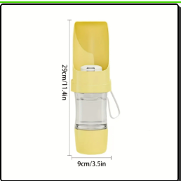 Adventure-Ready Portable Pet Bottle: Hydrate & Feed On-The-Go!