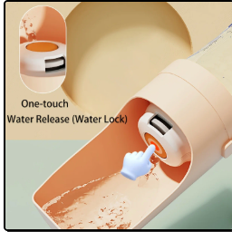 Adventure-Ready Portable Pet Bottle: Hydrate & Feed On-The-Go!